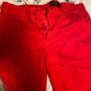 J Crew bright red pants